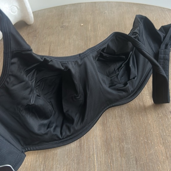SYROKAN Black Underwire Sports Bra Adjustable Strap Size 36E - Picture 7 of 12